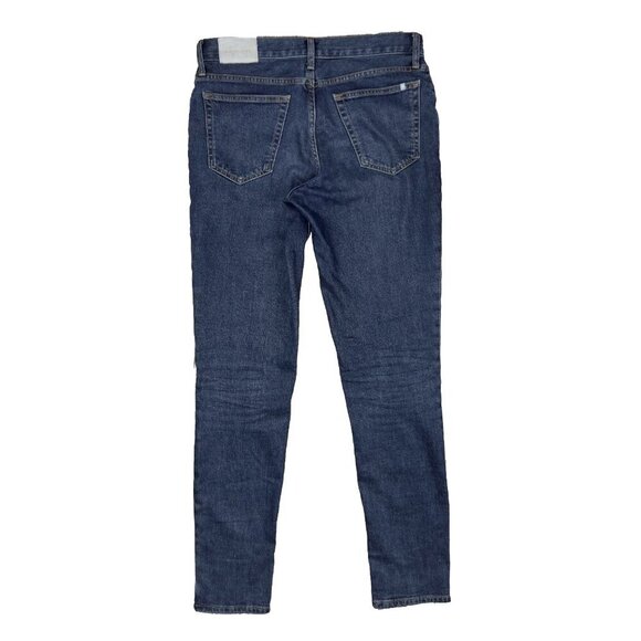 EVERLANE The Slim Fit Jean Organic Cotton Medium Dark Blue‎ Wash Size 30 - Picture 3 of 6